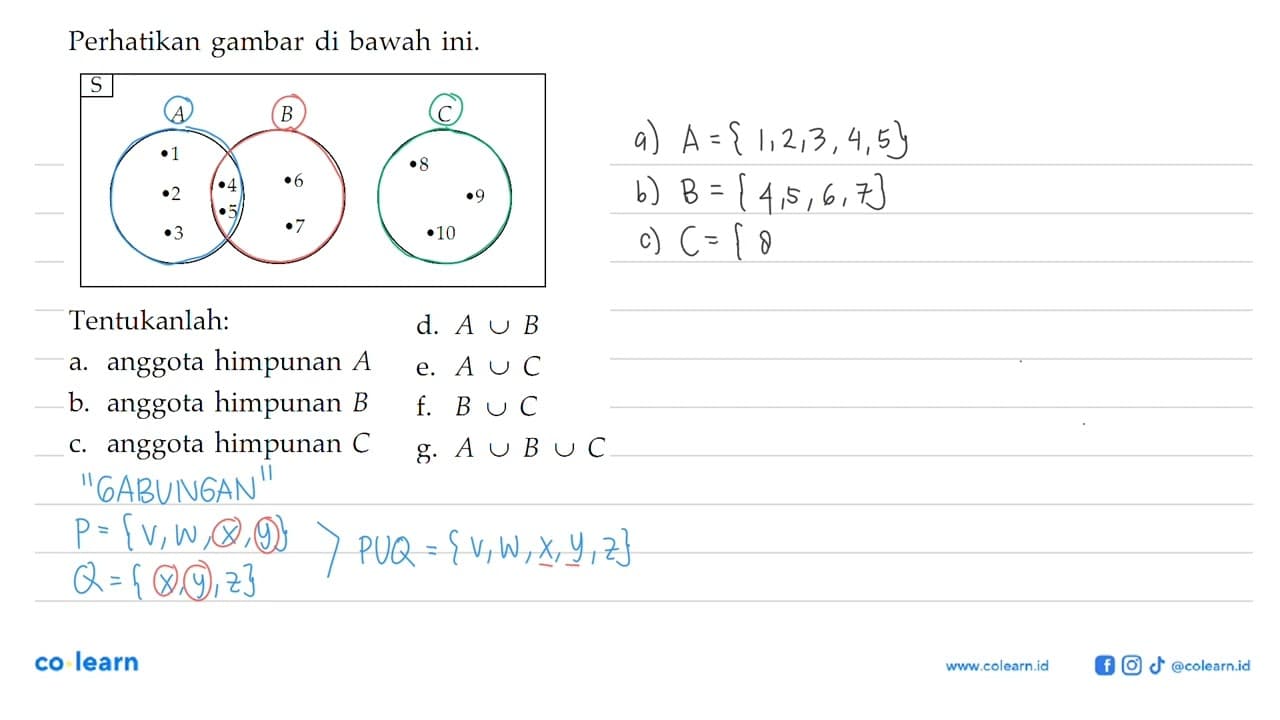 Perhatikan gambar di bawah ini. S A 1 2 3 4 5 B 6 7 C 8 9