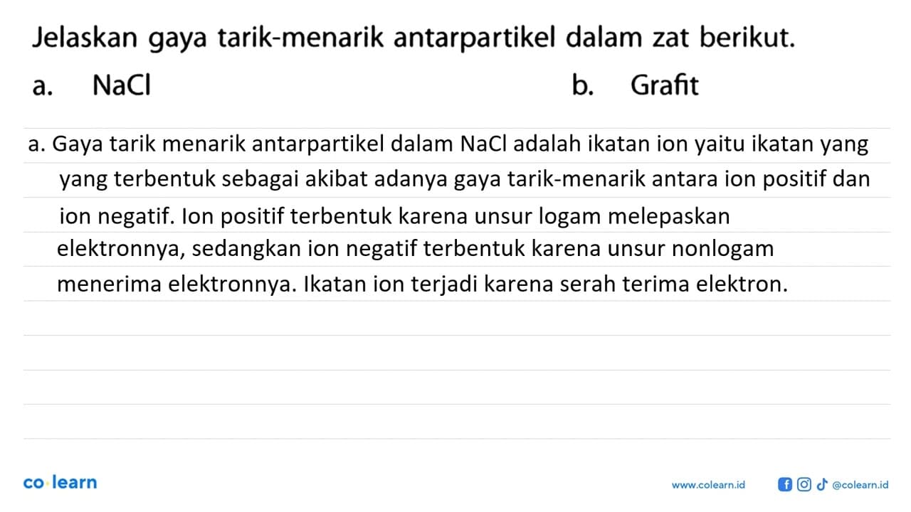 Jelaskan gaya tarik-menarik antarpartikel dalam zat