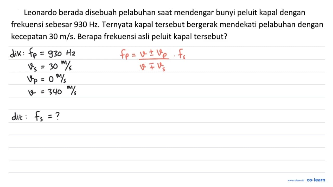 Leonardo berada disebuah pelabuhan saat mendengar bunyi