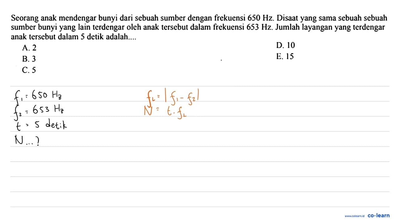 Seorang anak mendengar bunyi dari sebuah sumber dengan