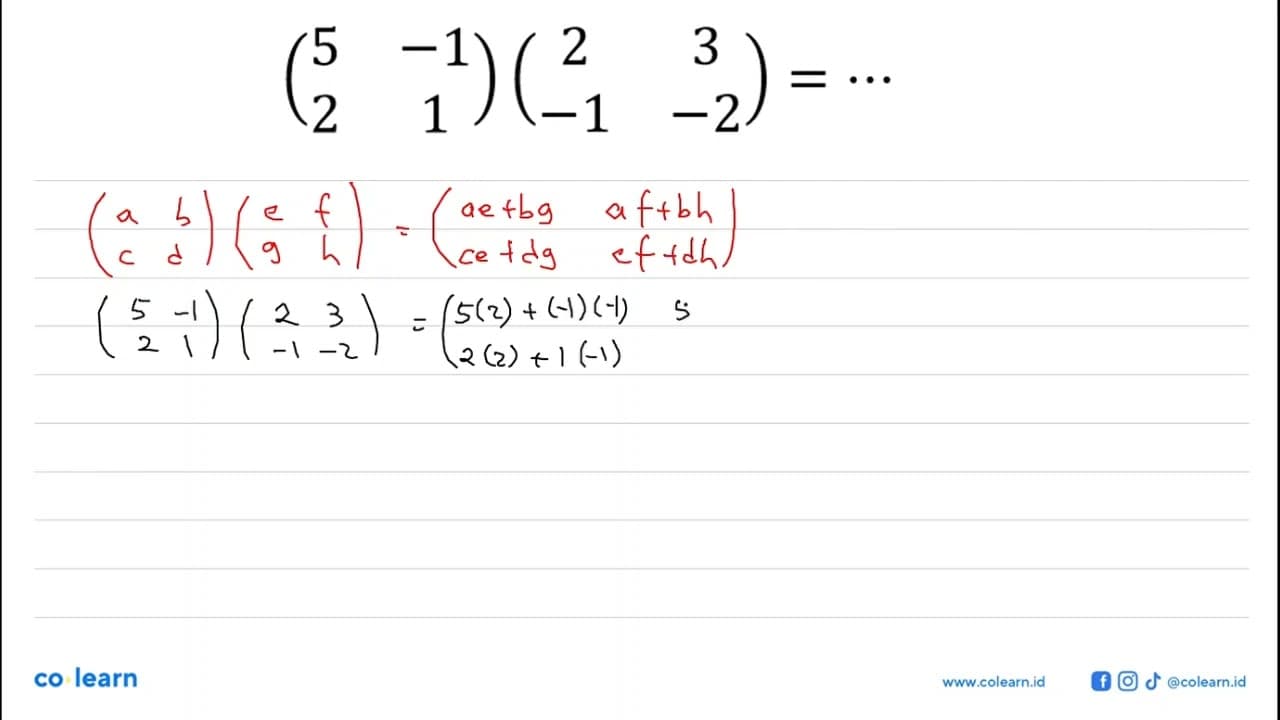 (5 -1 2 1)(2 3 -1 -2) = ...