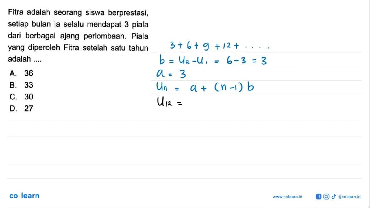 Fitra adalah seorang siswa berprestasi, setiap bulan ia