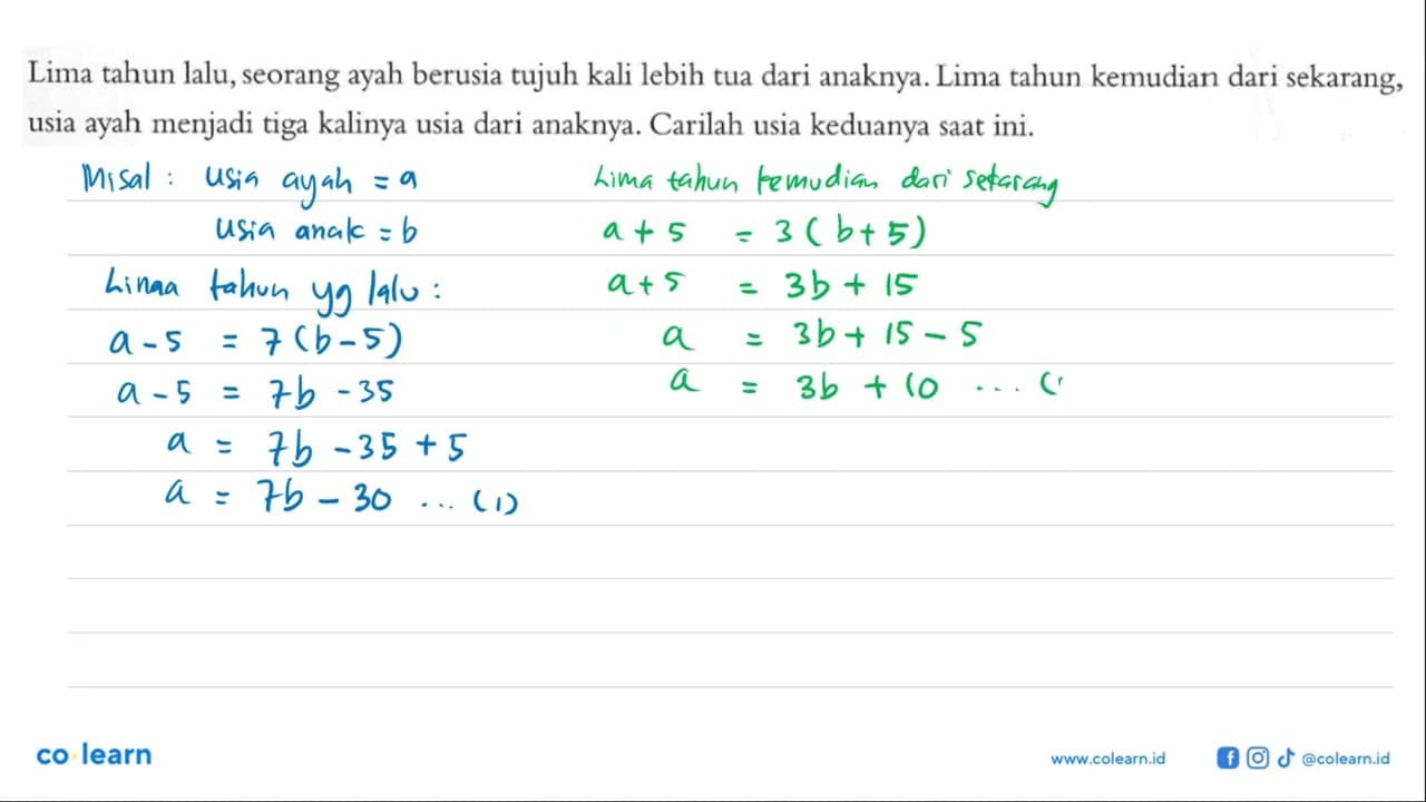 Lima tahun lalu, seorang ayah berusia tujuh kali lebih tua