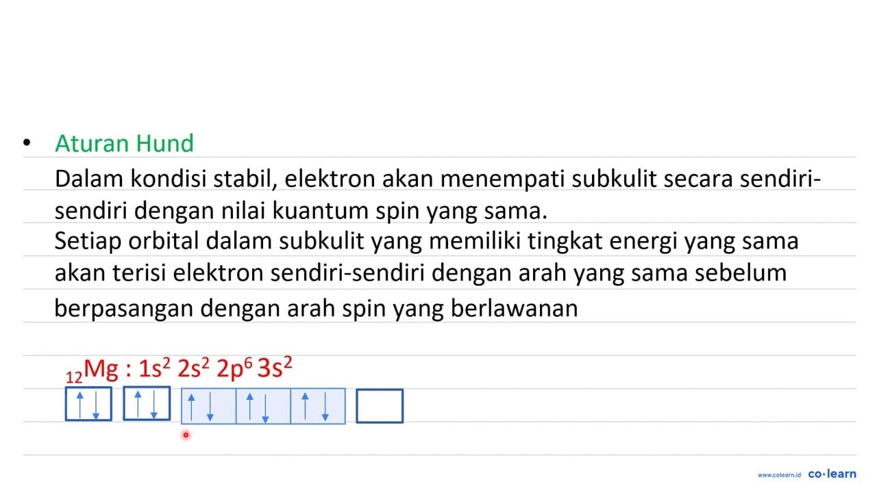 Tentukan jumlah elektron maksimum dalam suatu atom yang