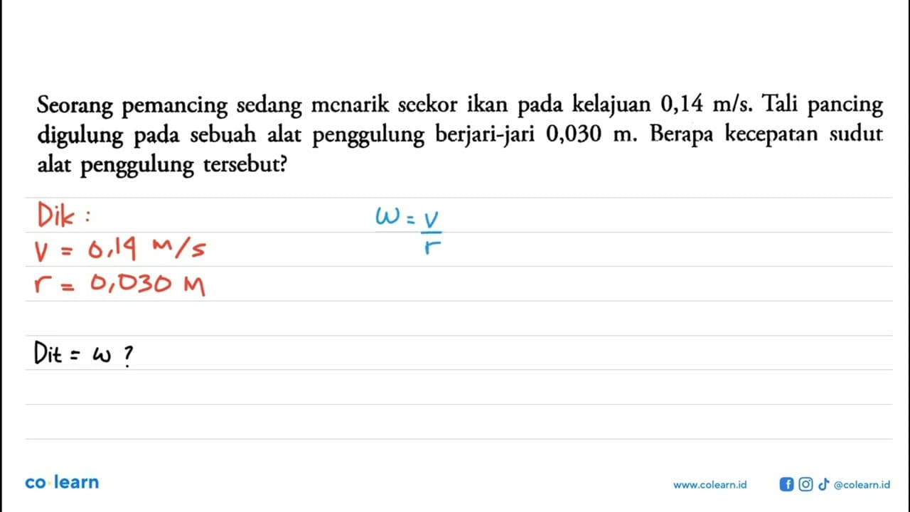 Seorang pemancing sedang menarik scekor ikan pada kelajuan