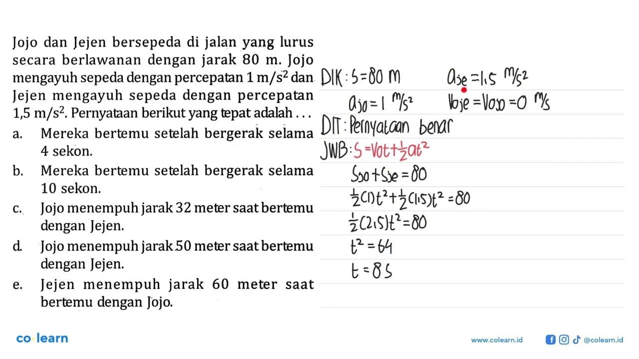 Jojo dan Jejen bersepeda di jalan yang lurus secara