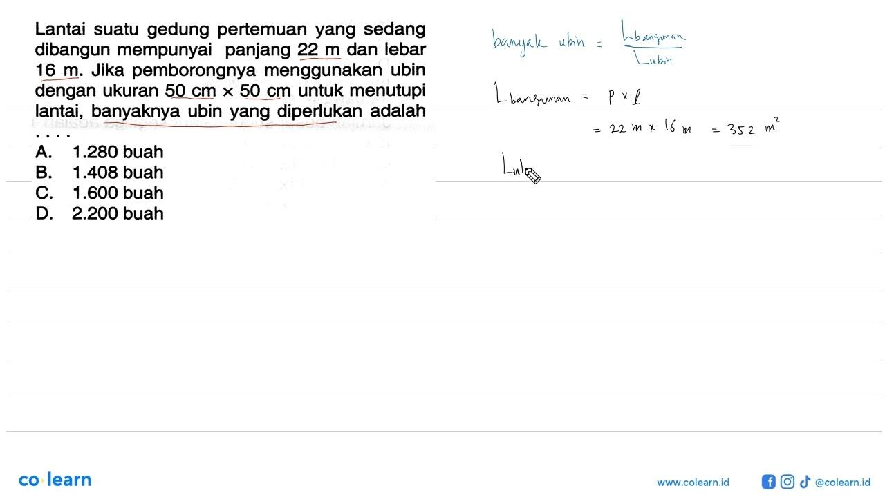 Lantai suatu gedung pertemuan yang sedang dibangun