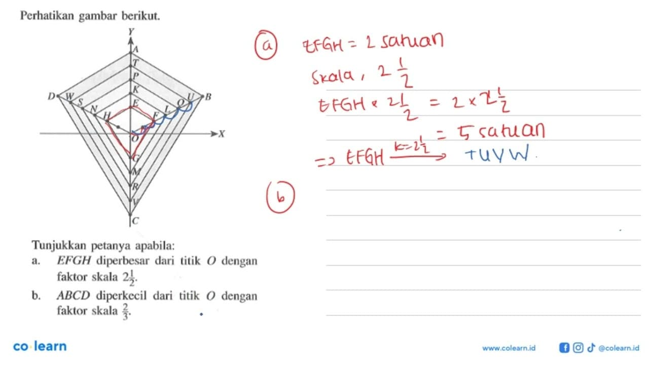 Perhatikan gambar berikut. Tunjukkan petanya apabila: a.