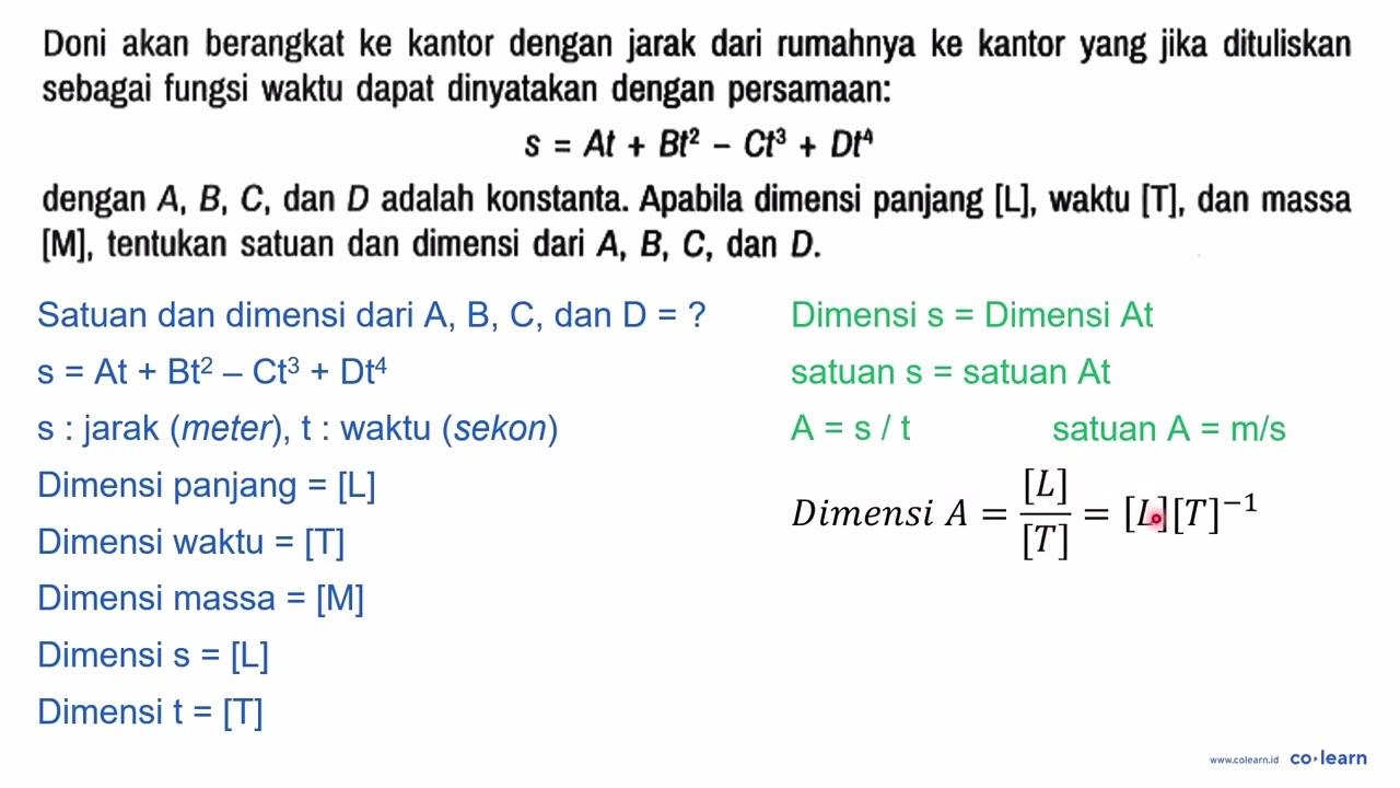 Doni akan berangkat ke kantor dengan jarak dari rumahnya ke