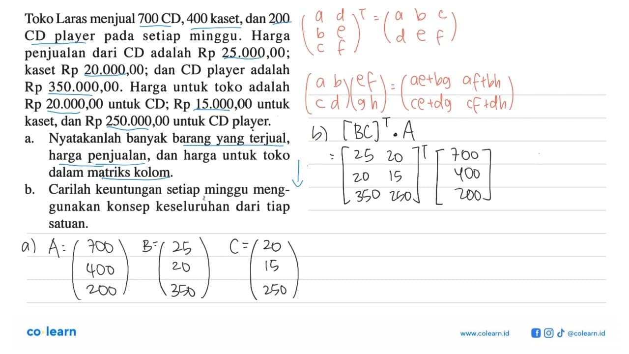 Toko Laras menjual 700 CD, 400 kaset, dan 200 CD player