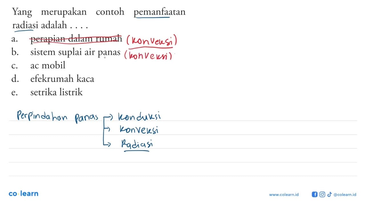 Yang merupakan contoh pemanfaatan radiasi adalah .... a.