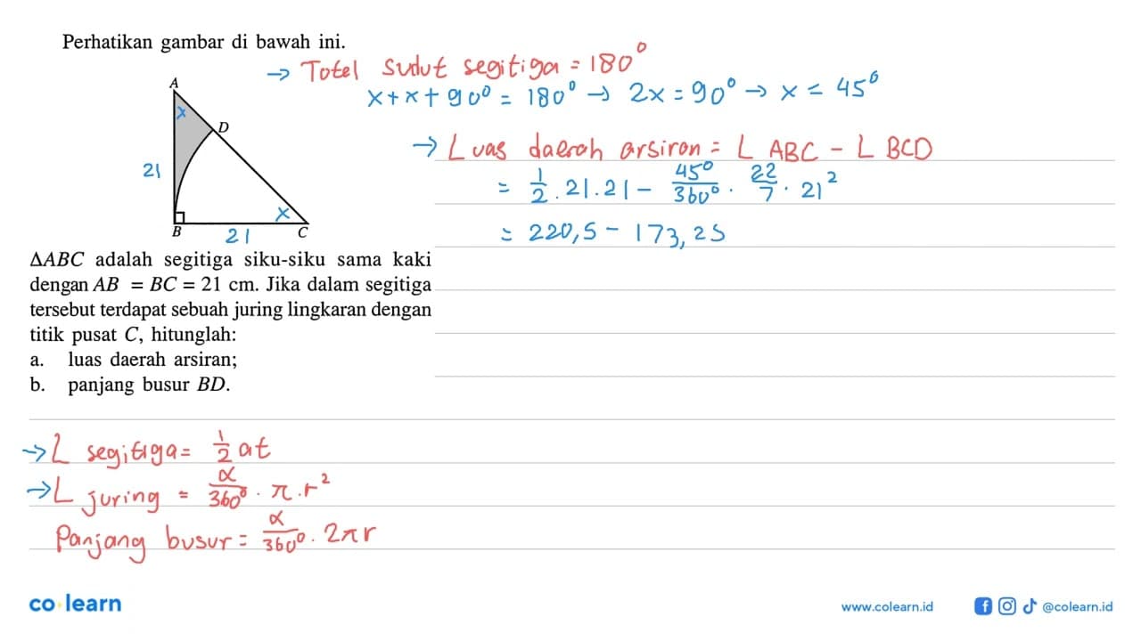 Perhatikan gambar di bawah ini.segitiga ABC adalah segitiga