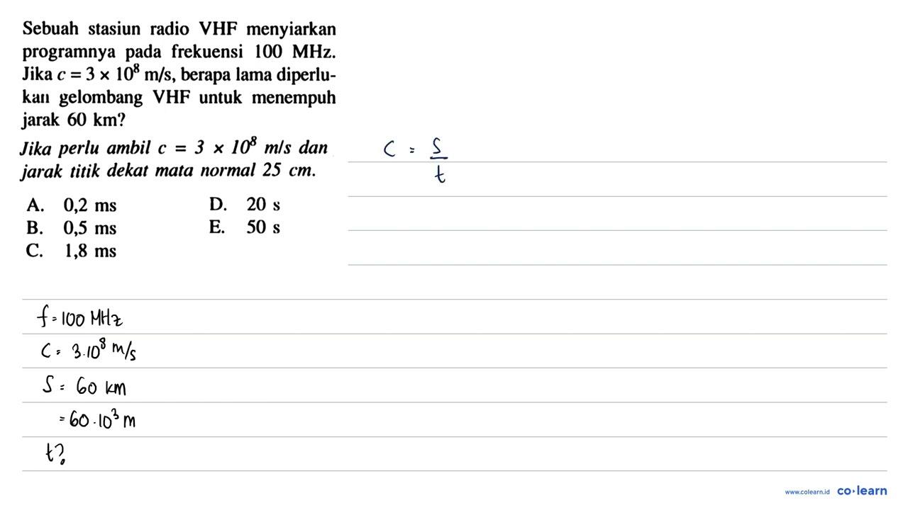 Sebuah stasiun radio VHF menyiarkan programnya pada