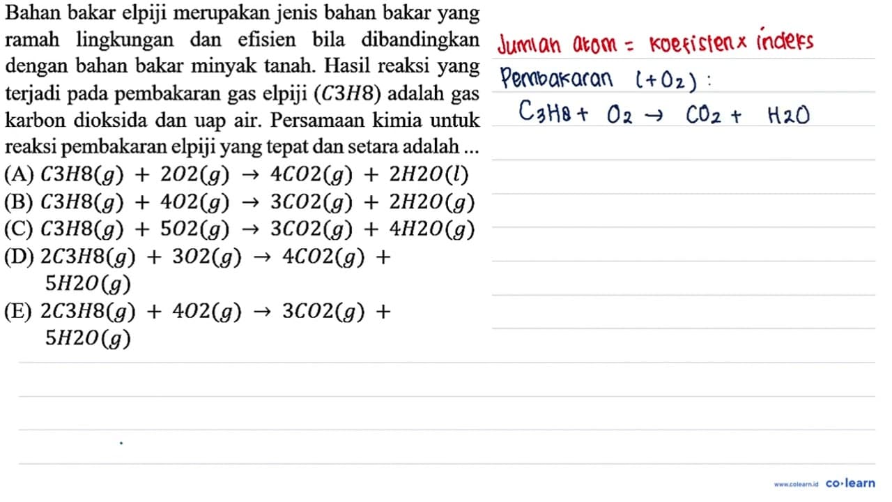 Bahan bakar elpiji merupakan jenis bahan bakar yang ramah