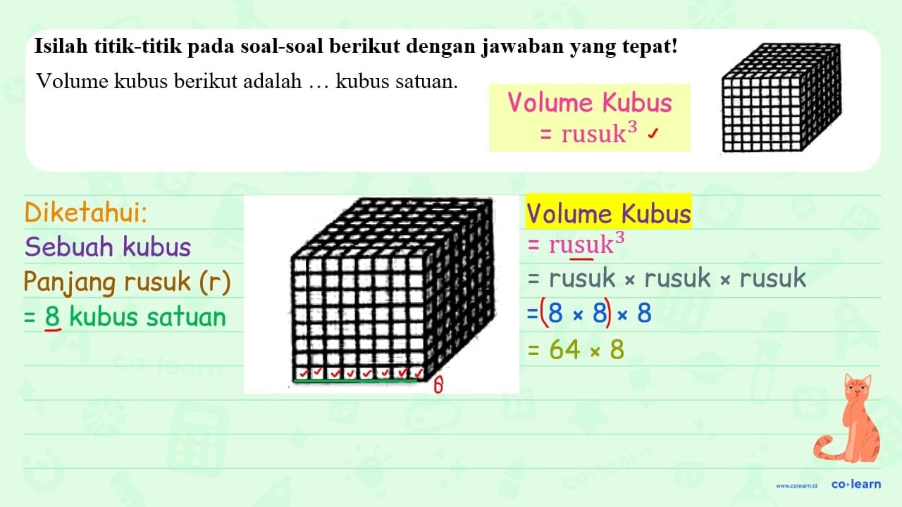 Isilah titik-titik pada soal-soal berikut dengan jawaban