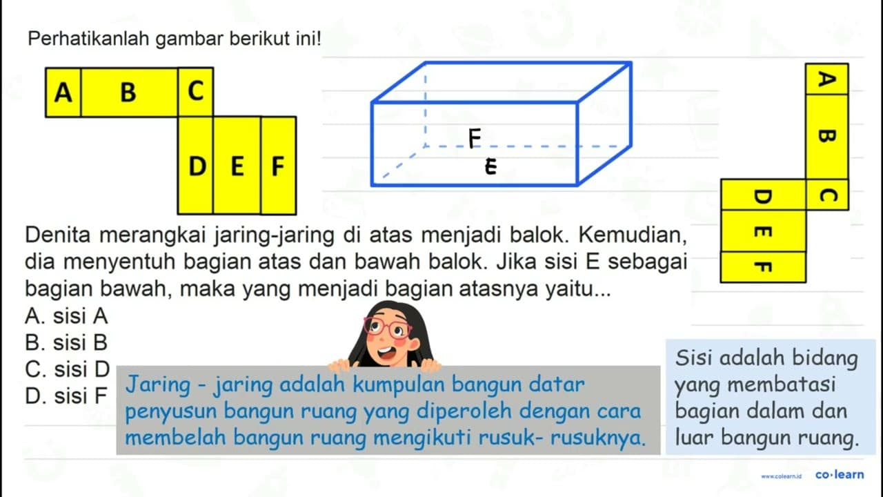 Perhatikanlah gambar berikut ini! Denita merangkai