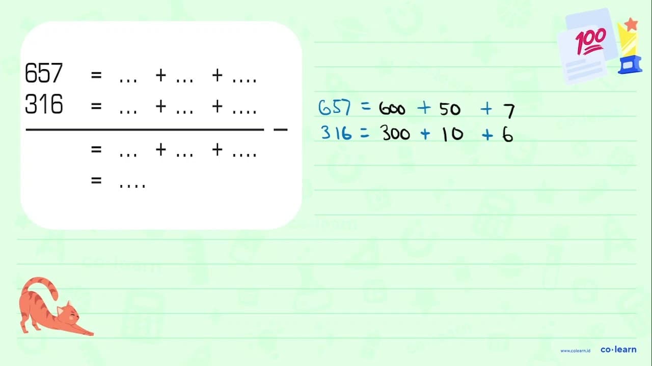 657 = + + 316 = + + = + + = =