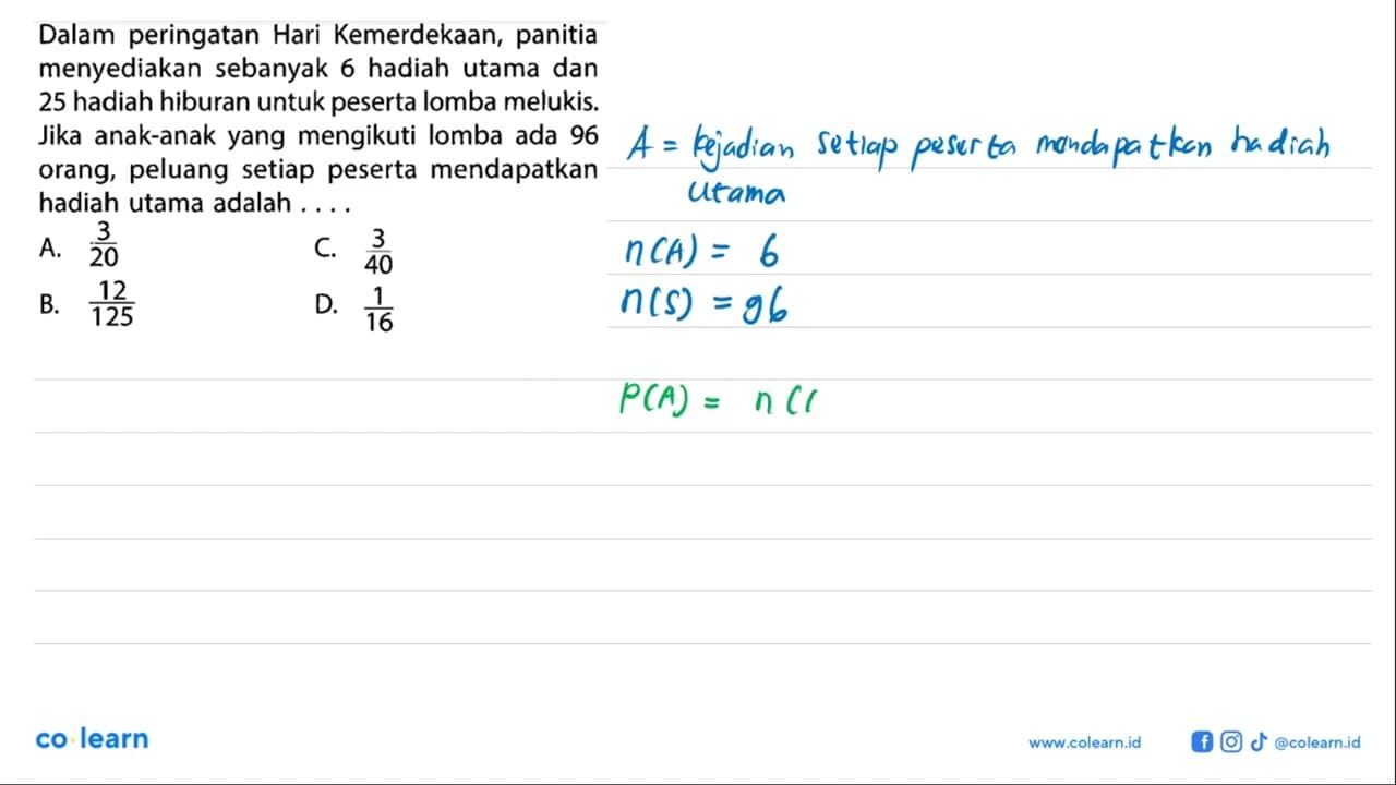 Dalam peringatan Hari Kemerdekaan, panitia menyediakan