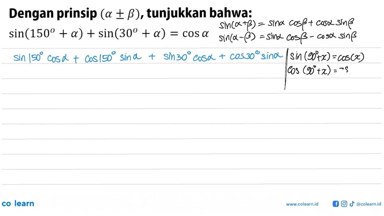 Dengan prinsip (a+-b), tunjukkan bahwa: