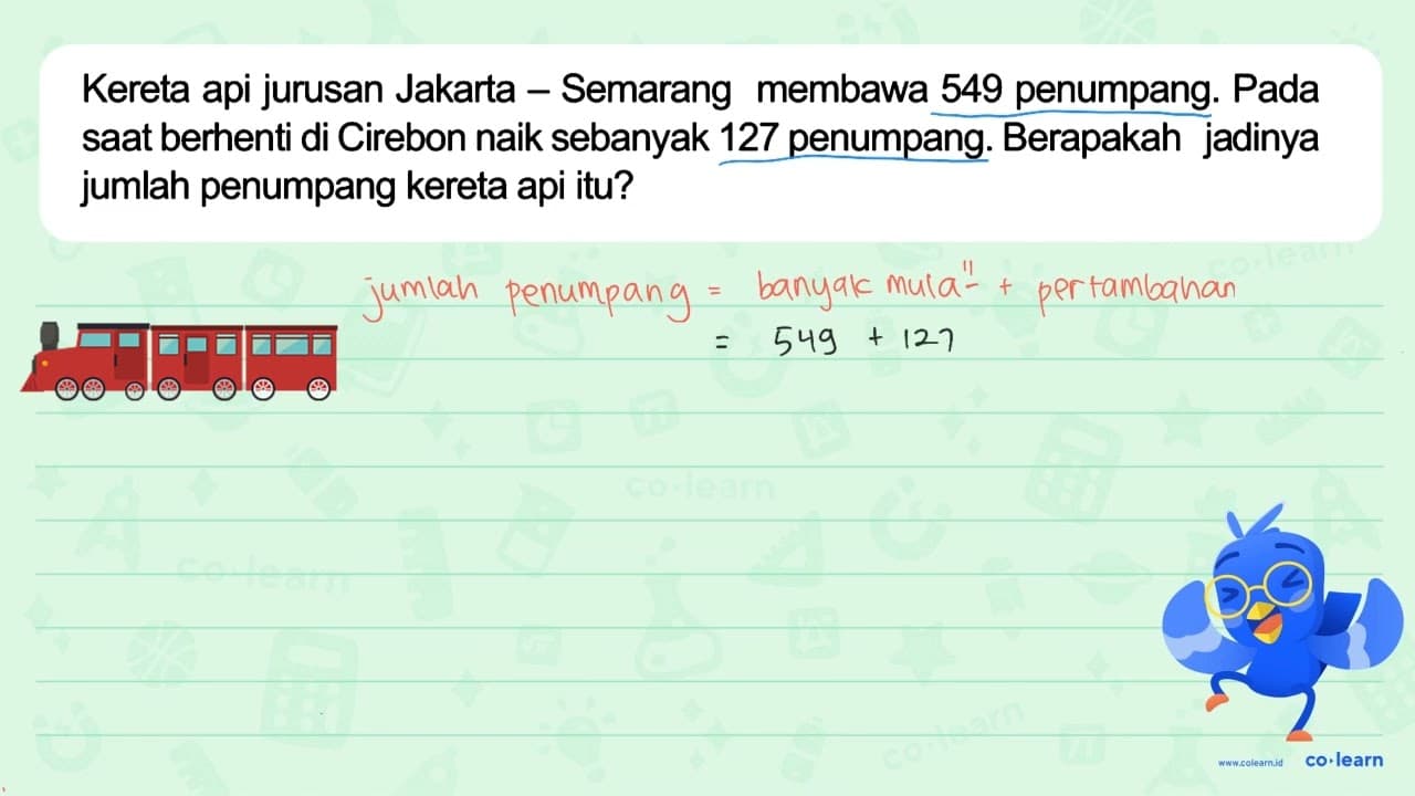 Kereta api jurusan Jakarta Semarang membawa 549 penumpang: