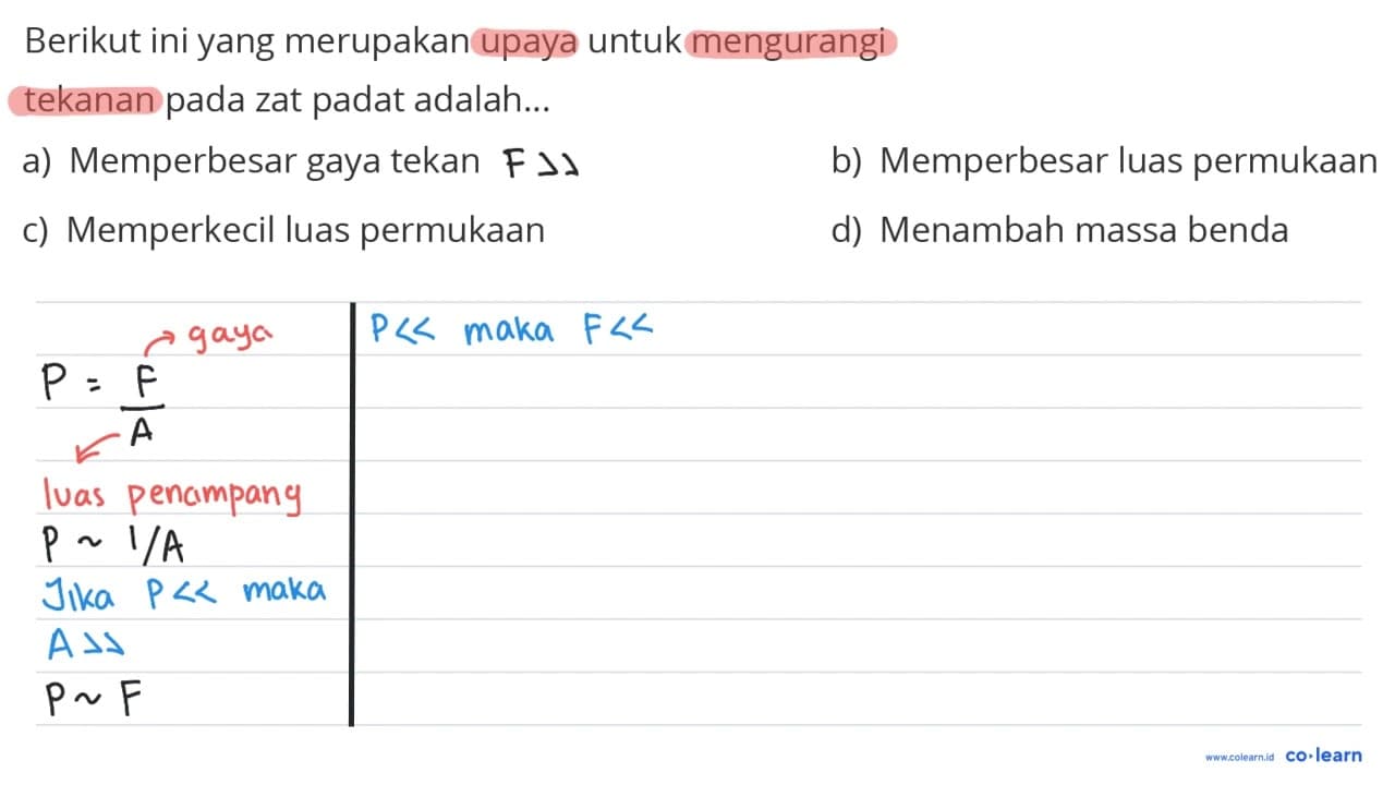 Berikut ini yang merupakan upaya untuk mengurangi tekanan