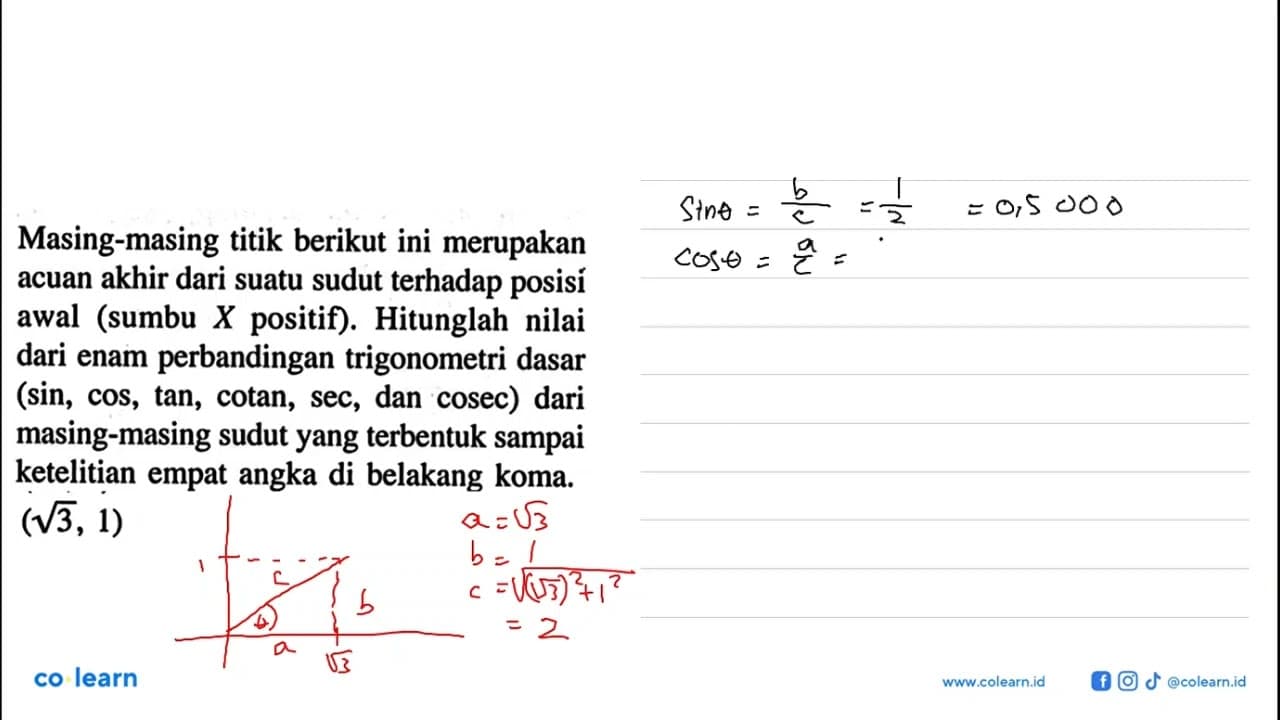 Masing-masing titik berikut ini merupakan acuan akhir dari