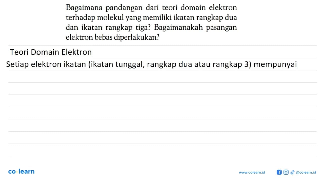 Bagaimana pandangan dari teori domain elektron terhadap