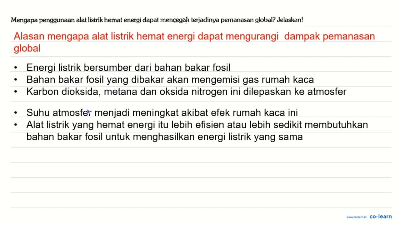 Mengapa penggunaan alat listrik hemat energi dapat mencegah