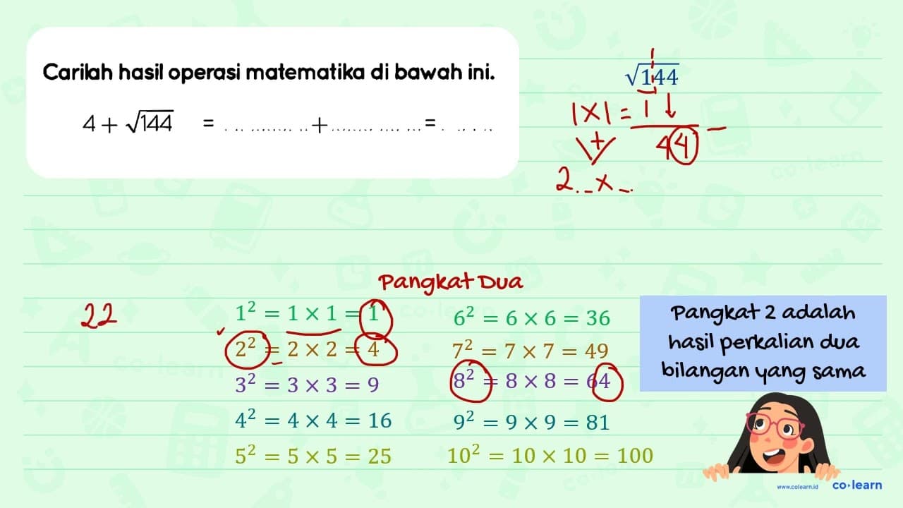 Carilah hasil operasi matematika di bawah ini.