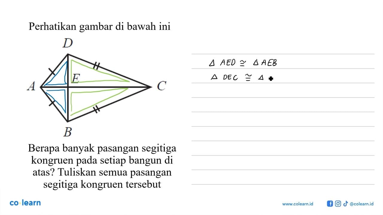 Perhatikan gambar di bawah iniBerapa banyak pasangan