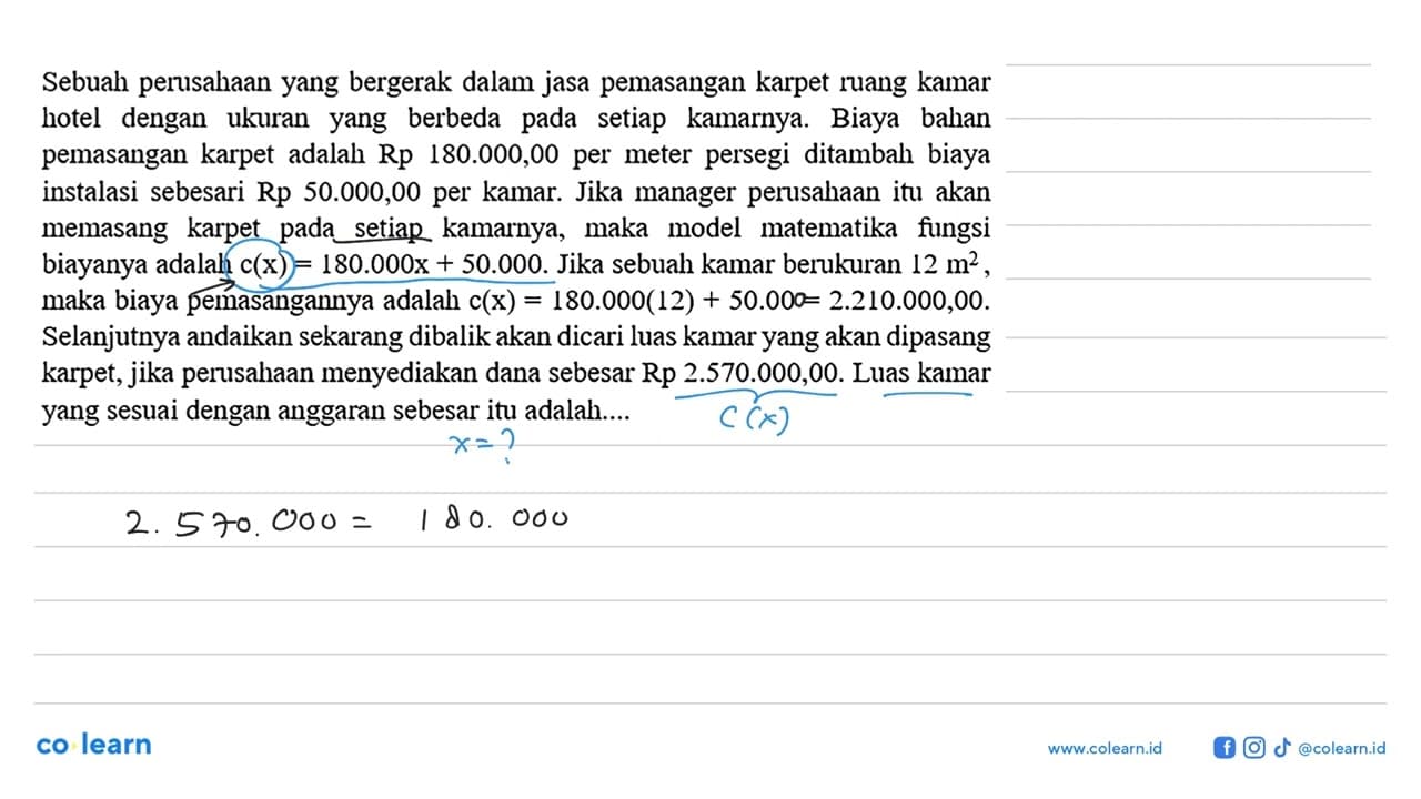 Sebuah perusahaan yang bergerak dalam jasa pemasangan