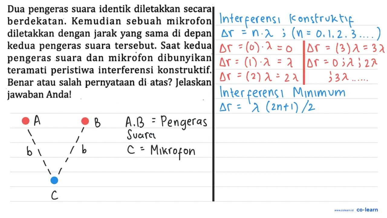 Dua pengeras suara identik diletakkan secara berdekatan.