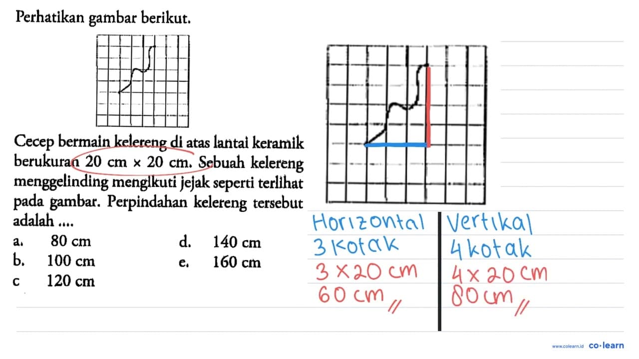 Perhatikan gambar berikut.Cecep bermain kelereng di atas