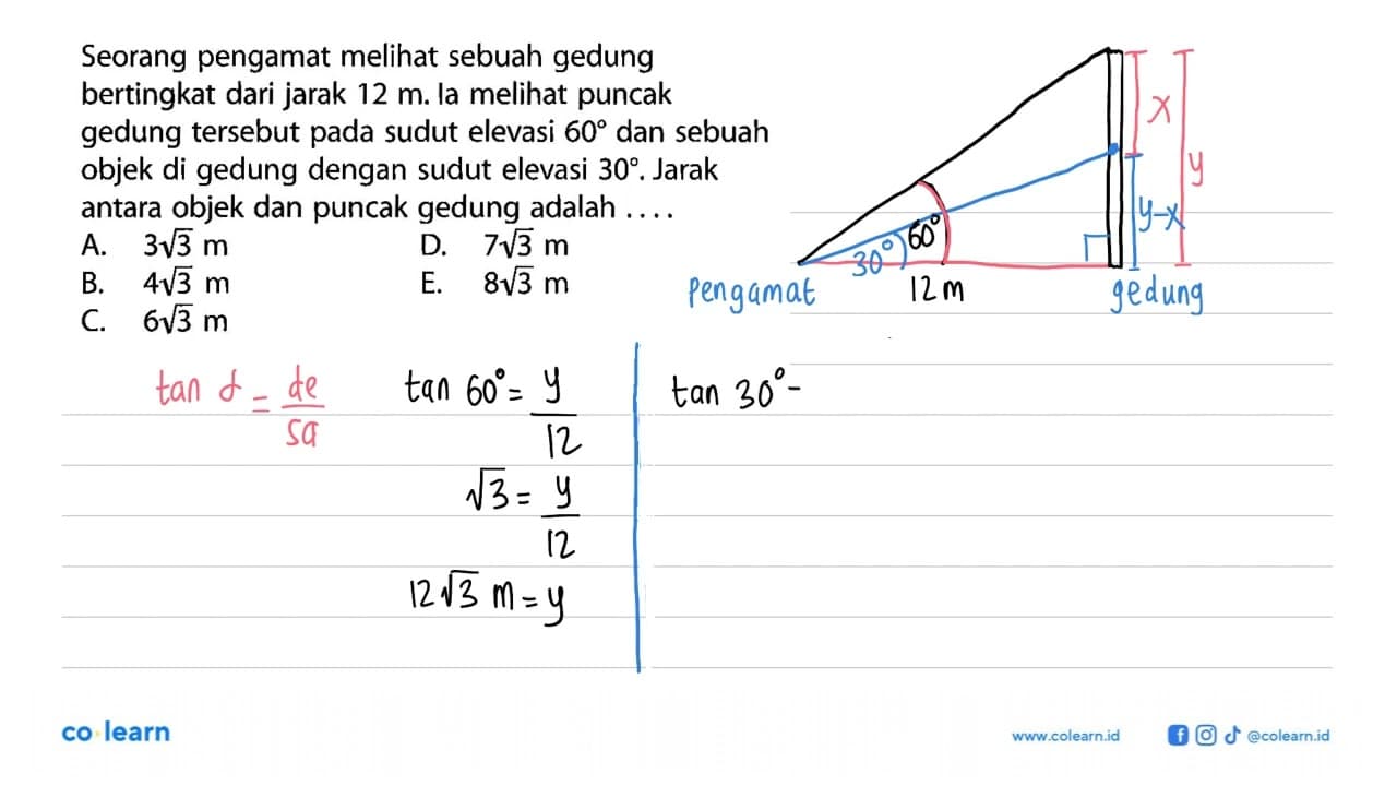 Seorang pengamat melihat sebuah gedung bertingkat dari