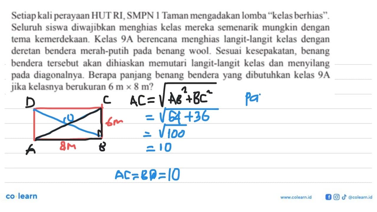 Setiap kali perayaan HUT RI, SMPN 1 Taman mengadakan lomba