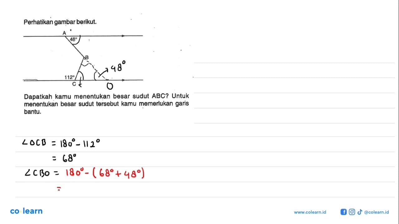 Perhatikan gambar berikut.A B C 48 112 Dapatkah kamu