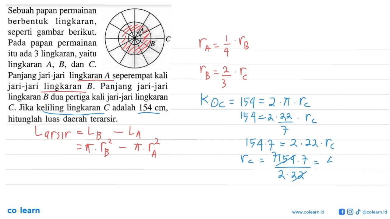 Sebuah papan permainan berbentuk lingkaran, seperti gambar