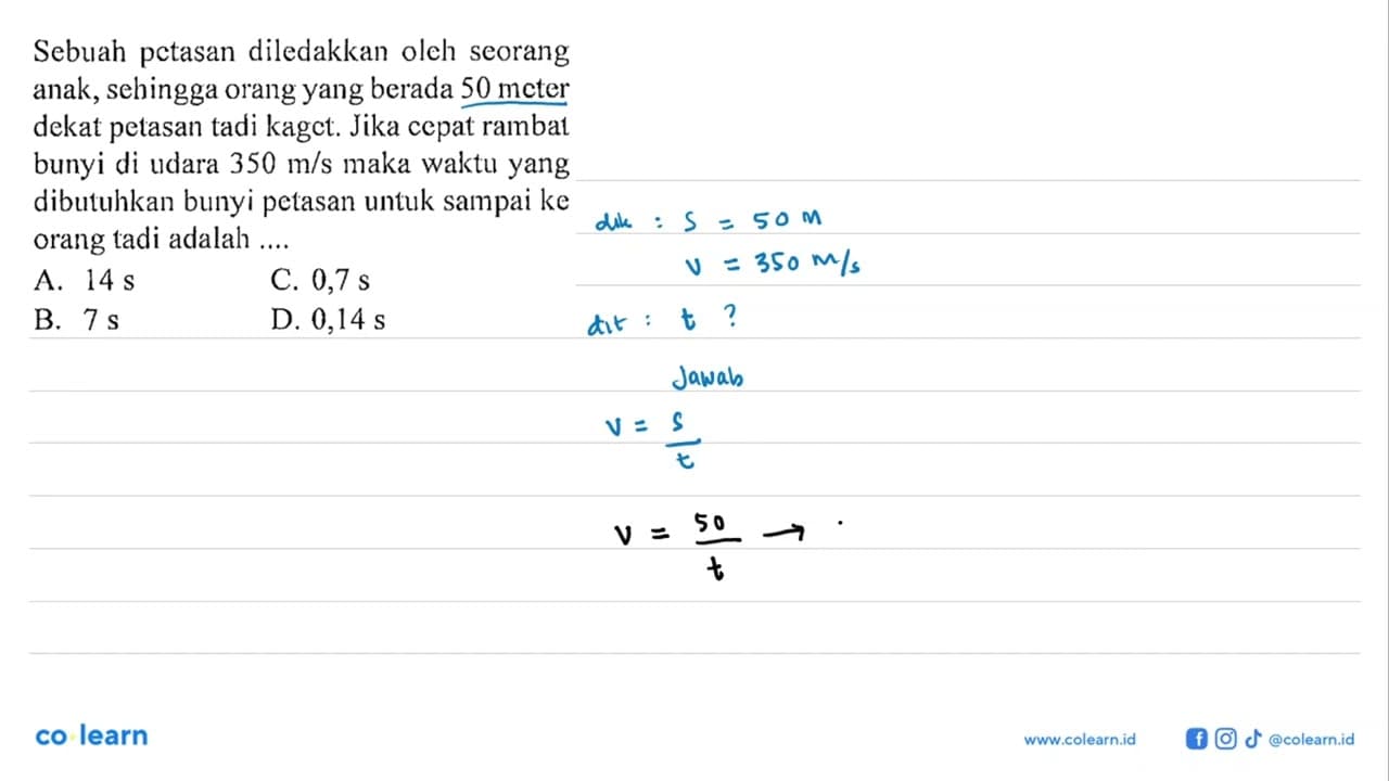 Sebuah petasan diledakkan oleh seorang anak, sehingga orang