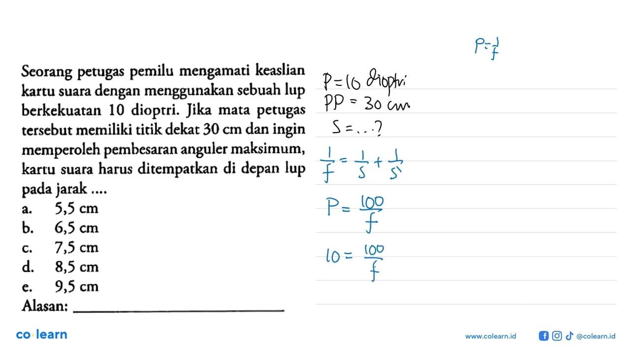 Seorang petugas pemilu mengamati keaslian kartu suara