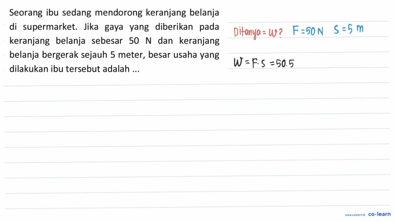 Seorang ibu sedang mendorong keranjang belanja di