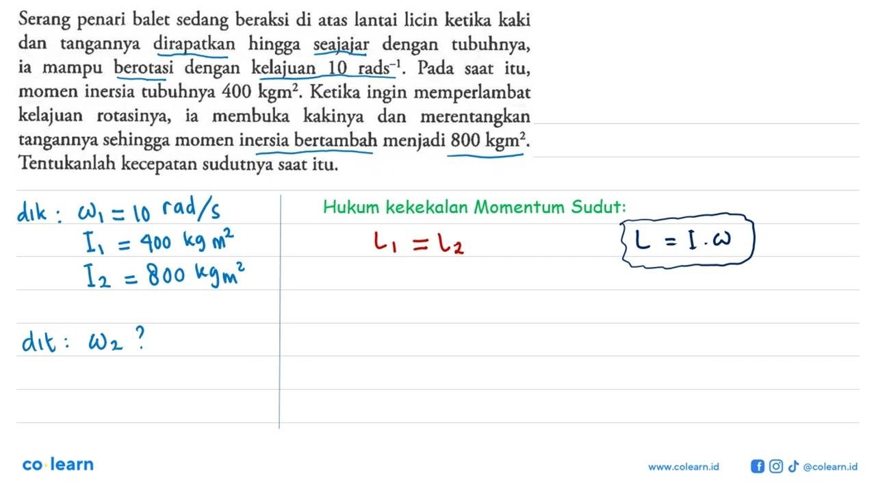 Serang penari balet sedang beraksi di atas lantai licin