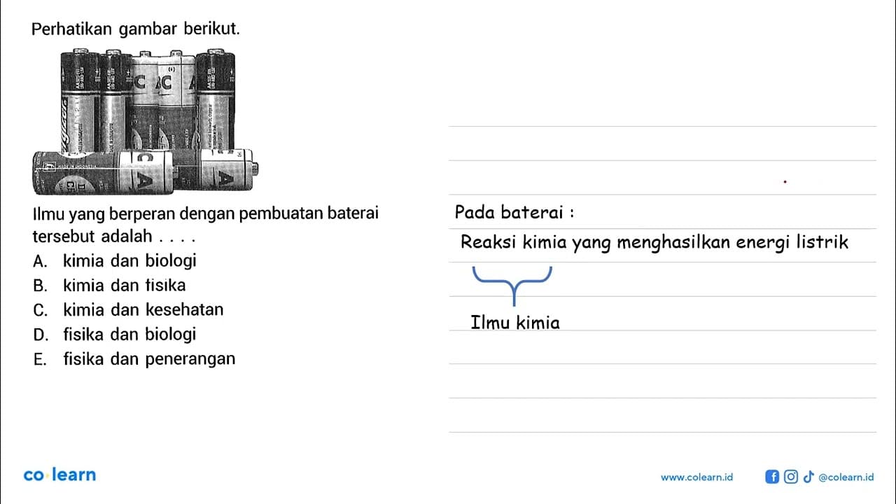 Perhatikan gambar berikut. Ilmu yang berperan dalam