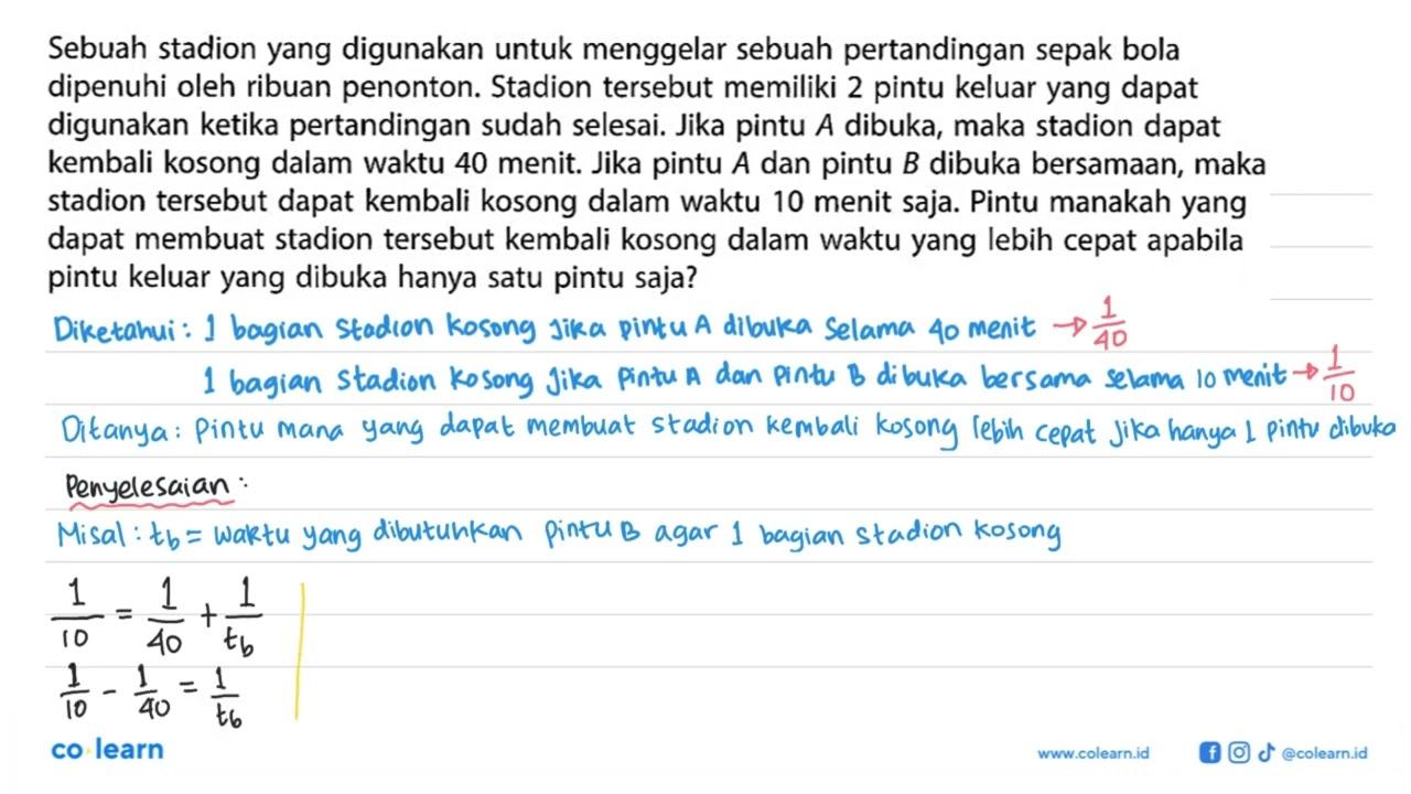 Sebuah stadion yang digunakan untuk menggelar sebuah