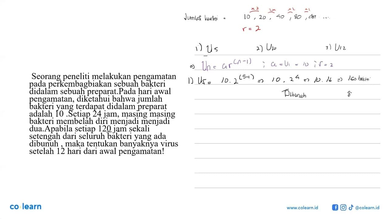 Seorang peneliti melakukan pengamatan pada perkembangbiakan