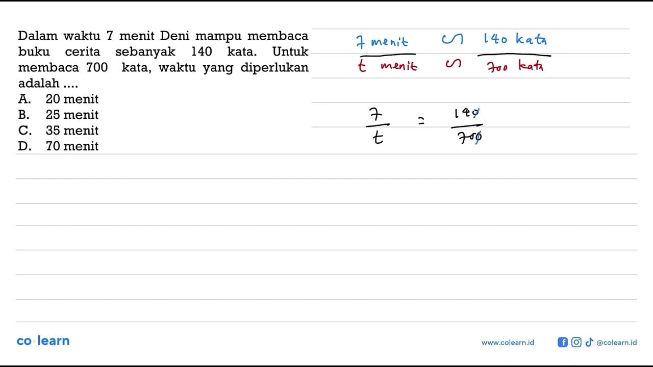 Dalam waktu 7 menit Deni mampu membaca buku cerita sebanyak