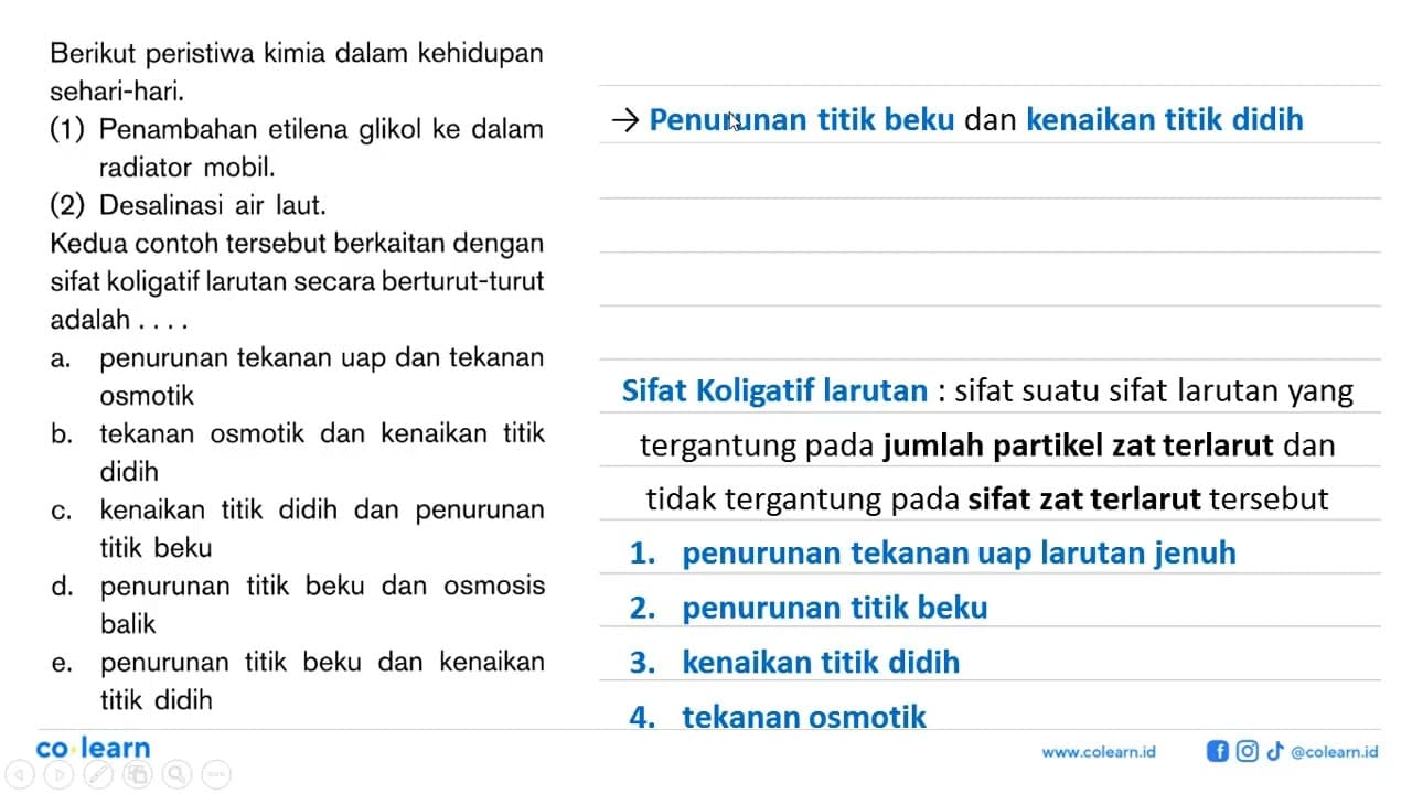 Berikut peristiwa kimia dalam kehidupan sehari-hari. (1)