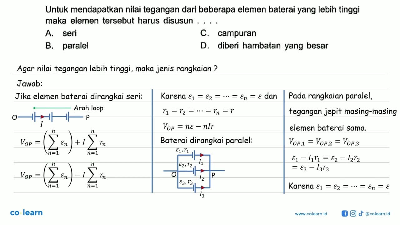 Untuk mendapatkan nilai tegangan darl beberapa elemen