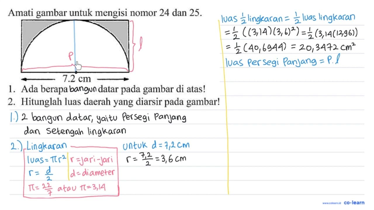 Amati gambar untuk mengisi nomor 24 dan 25 . 1. Ada berapa