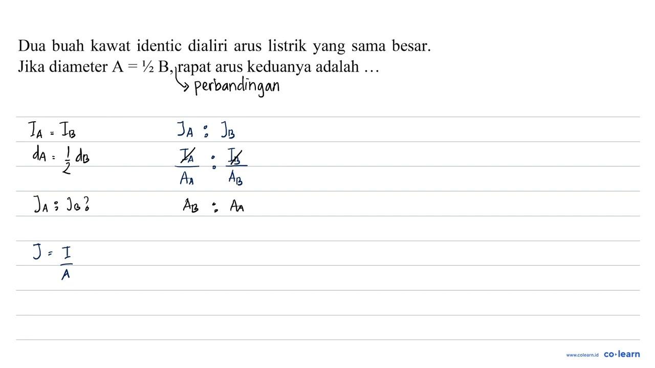 Dua buah kawat identic dialiri arus listrik yang sama