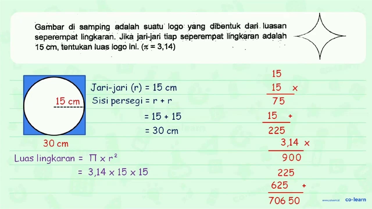 Gambar di samping adalah suatu logo yang dibentuk dari